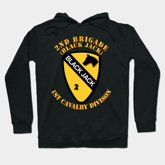 2nd Brigade - 1st Cav Div - Black Jack Offset Hoodie by twix123844